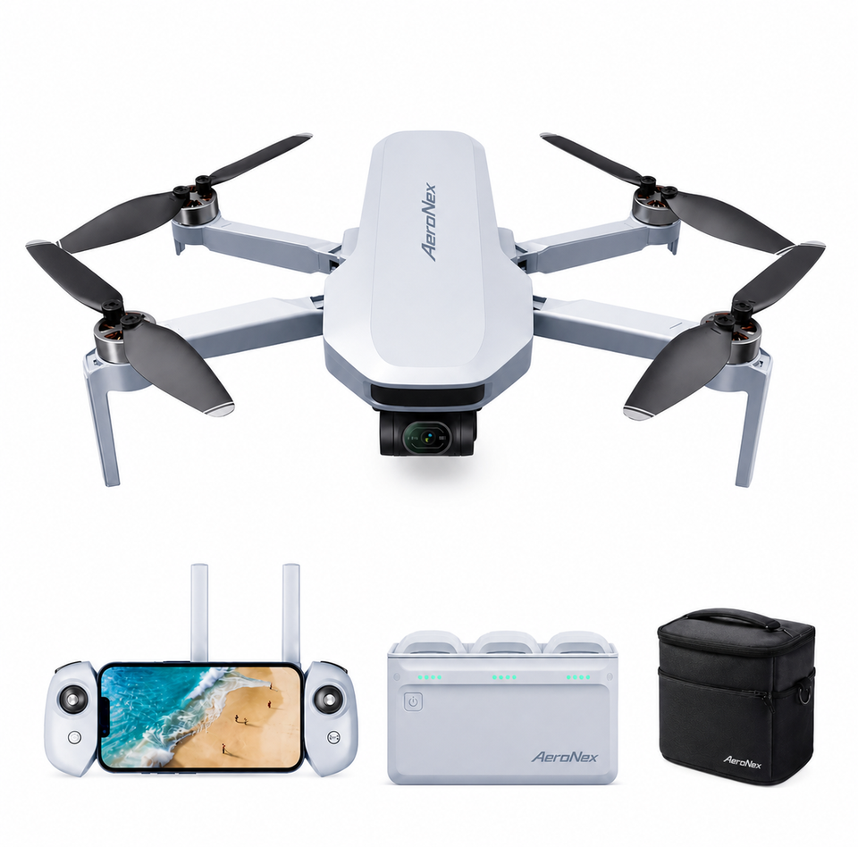 AeroNex Drone with 4K Camera, Al Track,  , Vertical Shooting, CO