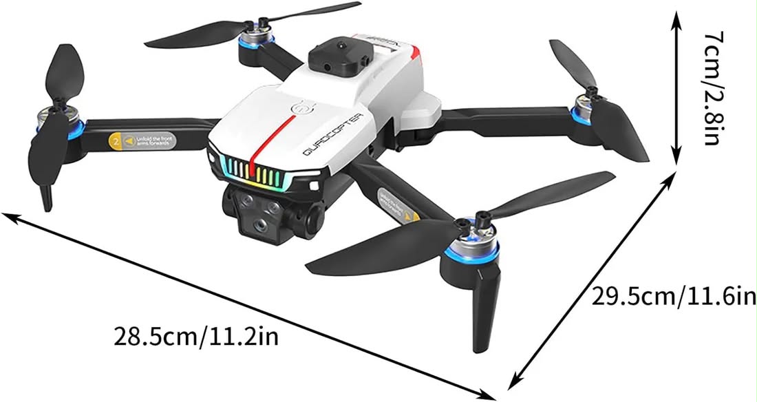 ZDJI J6 PRO V2 Brushless Motor, 4K HD Camera, Electric Adjustable