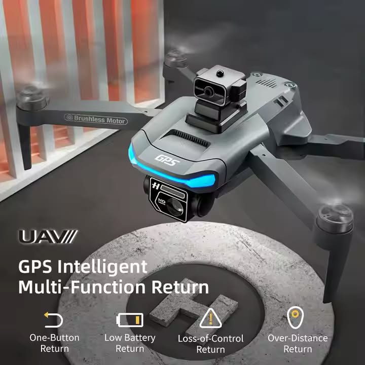 D33 Drone 4K 25MP Dual Camera | 5KM Range | GPS | 40 Min Flight