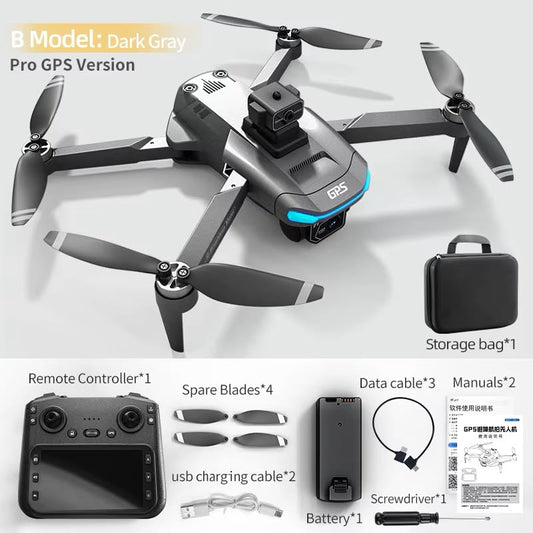 D33 Drone 4K 25MP Dual Camera | 5KM Range | GPS | 40 Min Flight