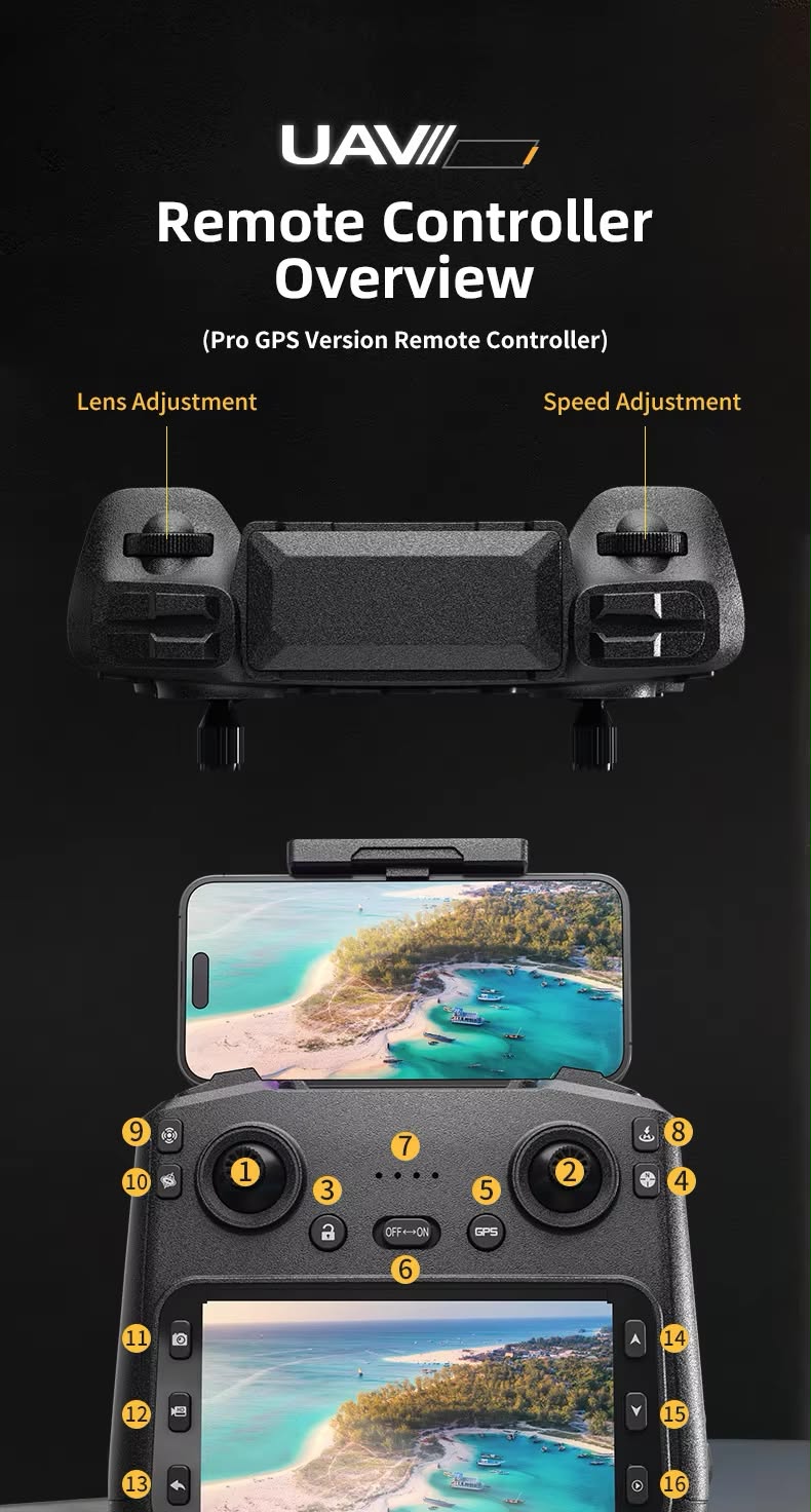 D33 Drone 4K 25MP Dual Camera | 5KM Range | GPS | 40 Min Flight