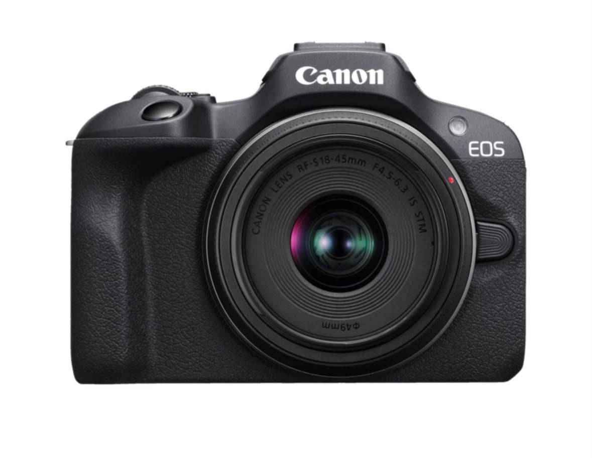 Canon EOS R100 Mirrorless Camera RF-S 18-45mm 1/4.5-6.3 IS STM
