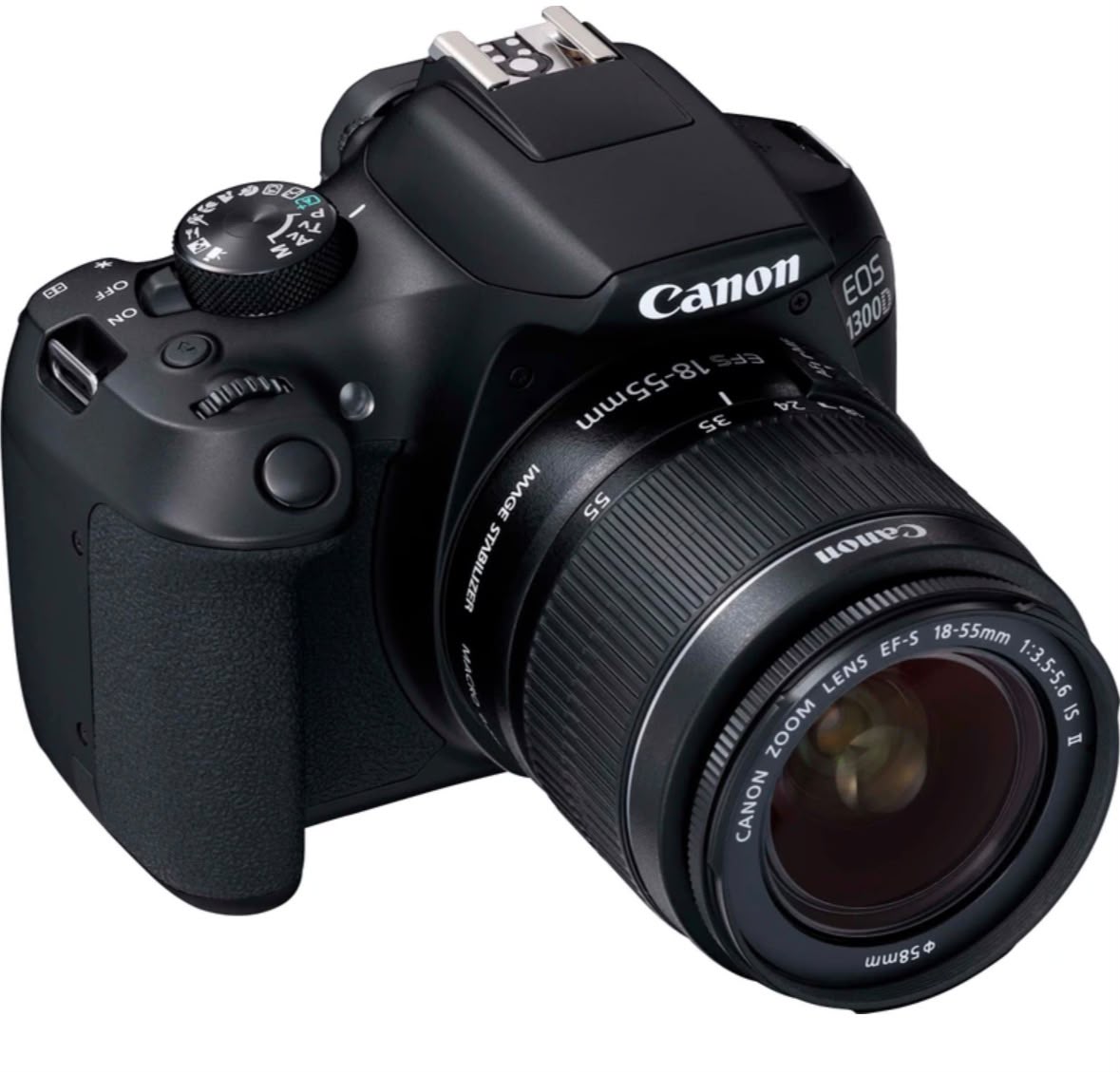 Canon EOS DSLR Camera Body with Dual Lens: EF-S 18-55 mm IS || + EF-S 55-250 mm F4 5.6 IS || (16 GB SD Card+ Camera Bag) (Black)